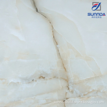 Foshan natural attractive marble look glazed full polished porcelain floor tile